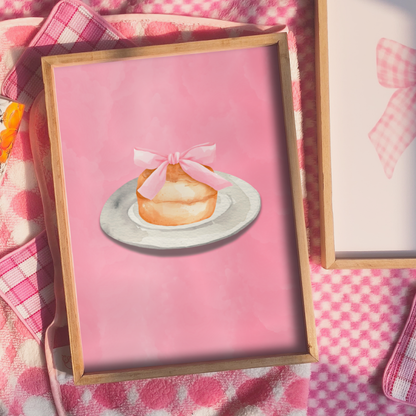Coquette scone wall print