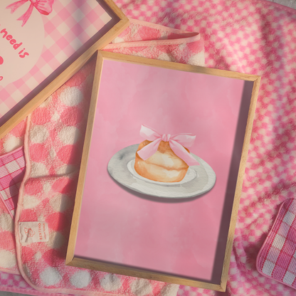 Coquette scone wall print