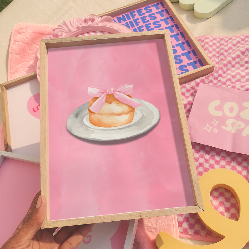 Coquette scone wall print