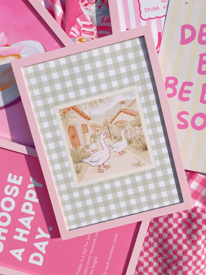 Cottage goose Print