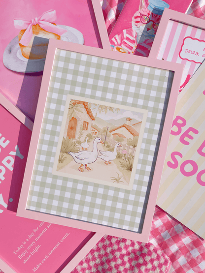Cottage goose Print