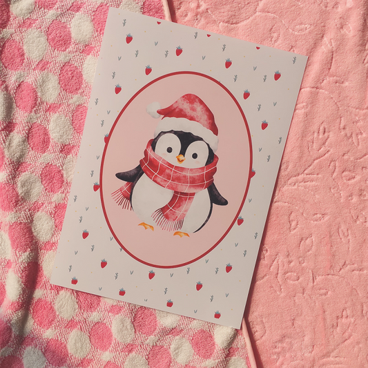 Cozy Waddle Penguin Poster