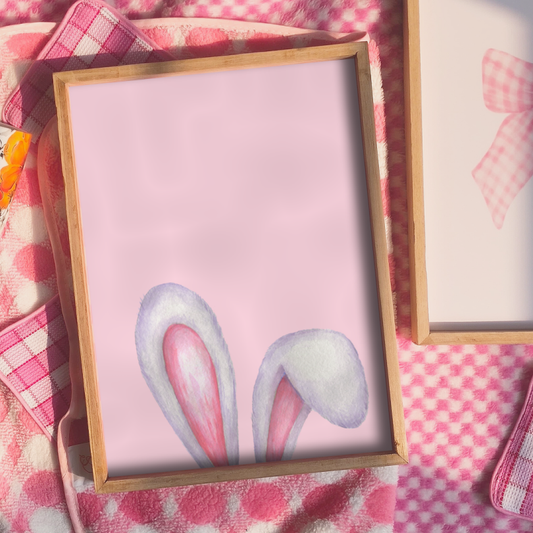 Cute Bunny Ears Print