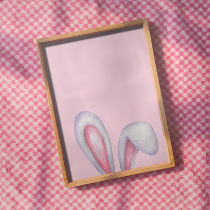 Cute Bunny Ears Print