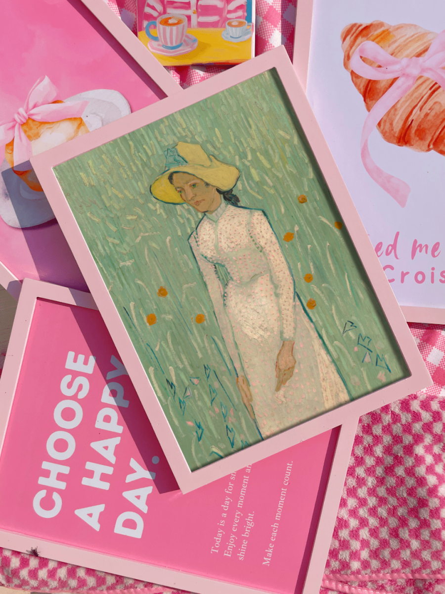 Girl in white by Van Gogh - Oil painting Print