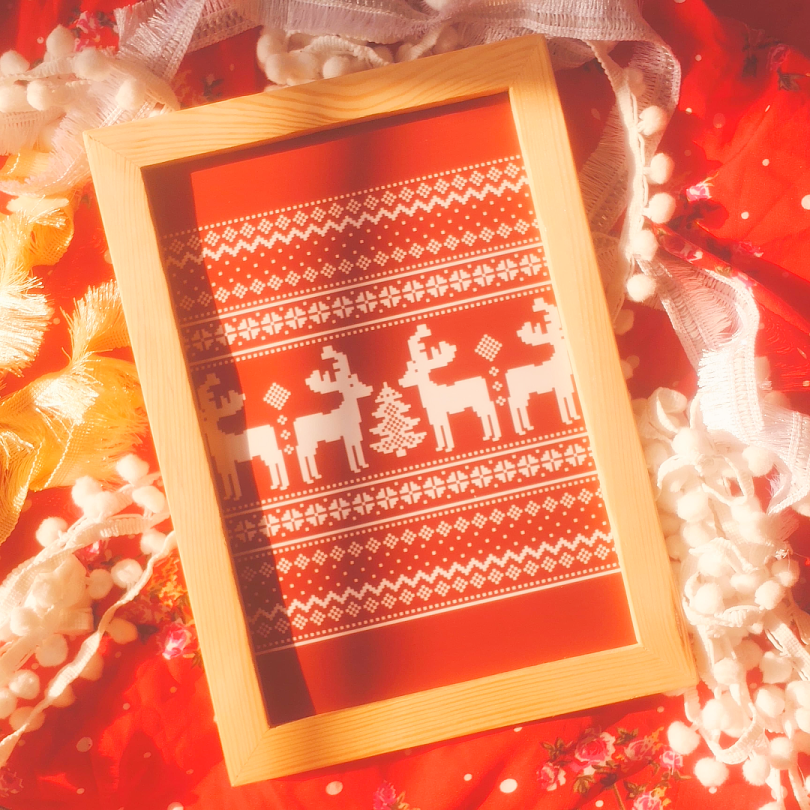 Festive Reindeer Frame