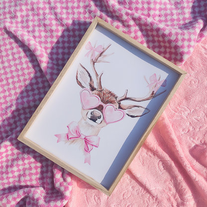 Festive Deer Vibes Print