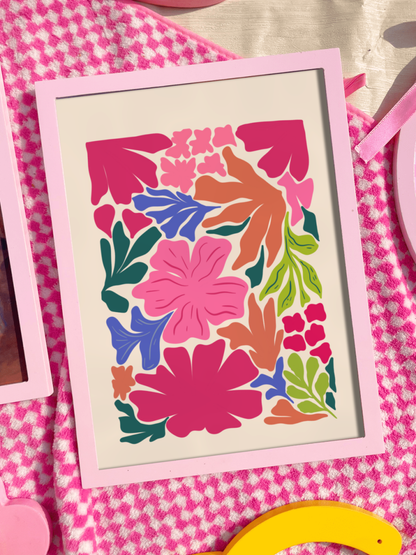 Maximalist Flower abtract Print