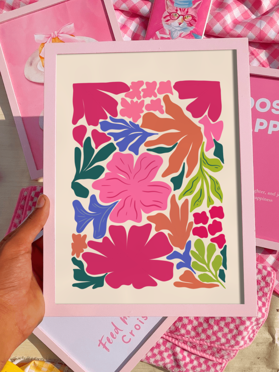 Maximalist Flower abtract Print