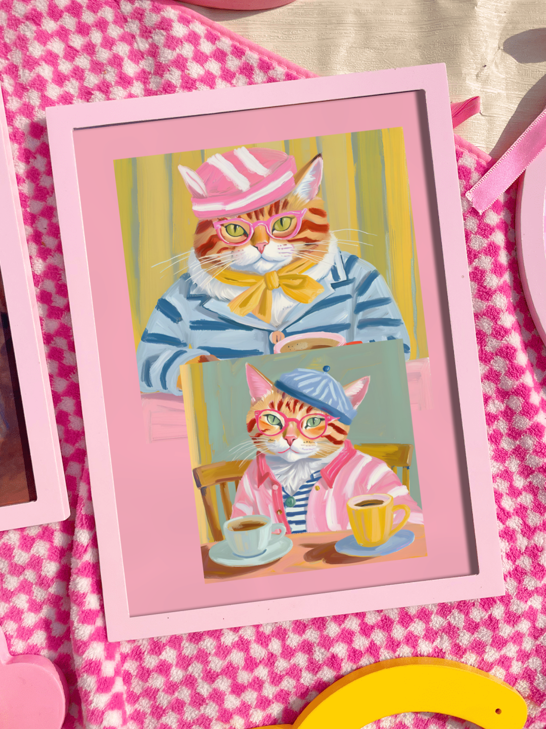 French Cat Print