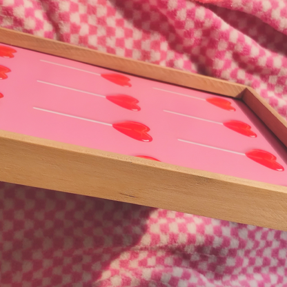 Heart Lollipop Print