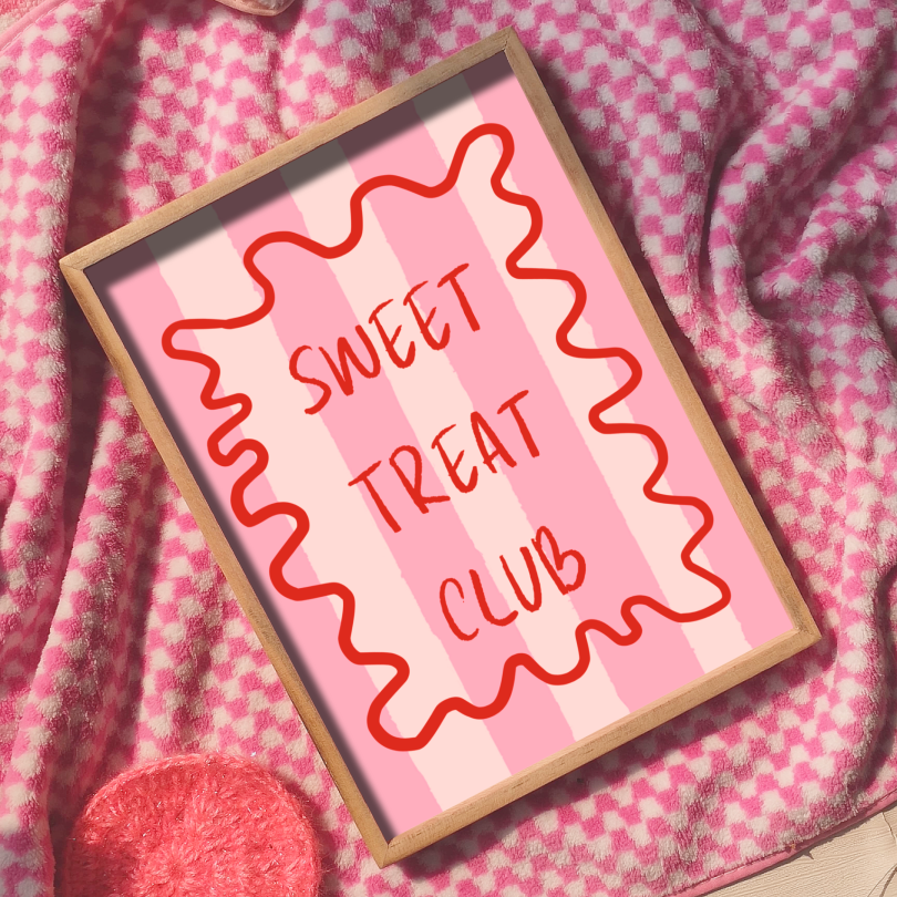 Sweet Treat Club wall print