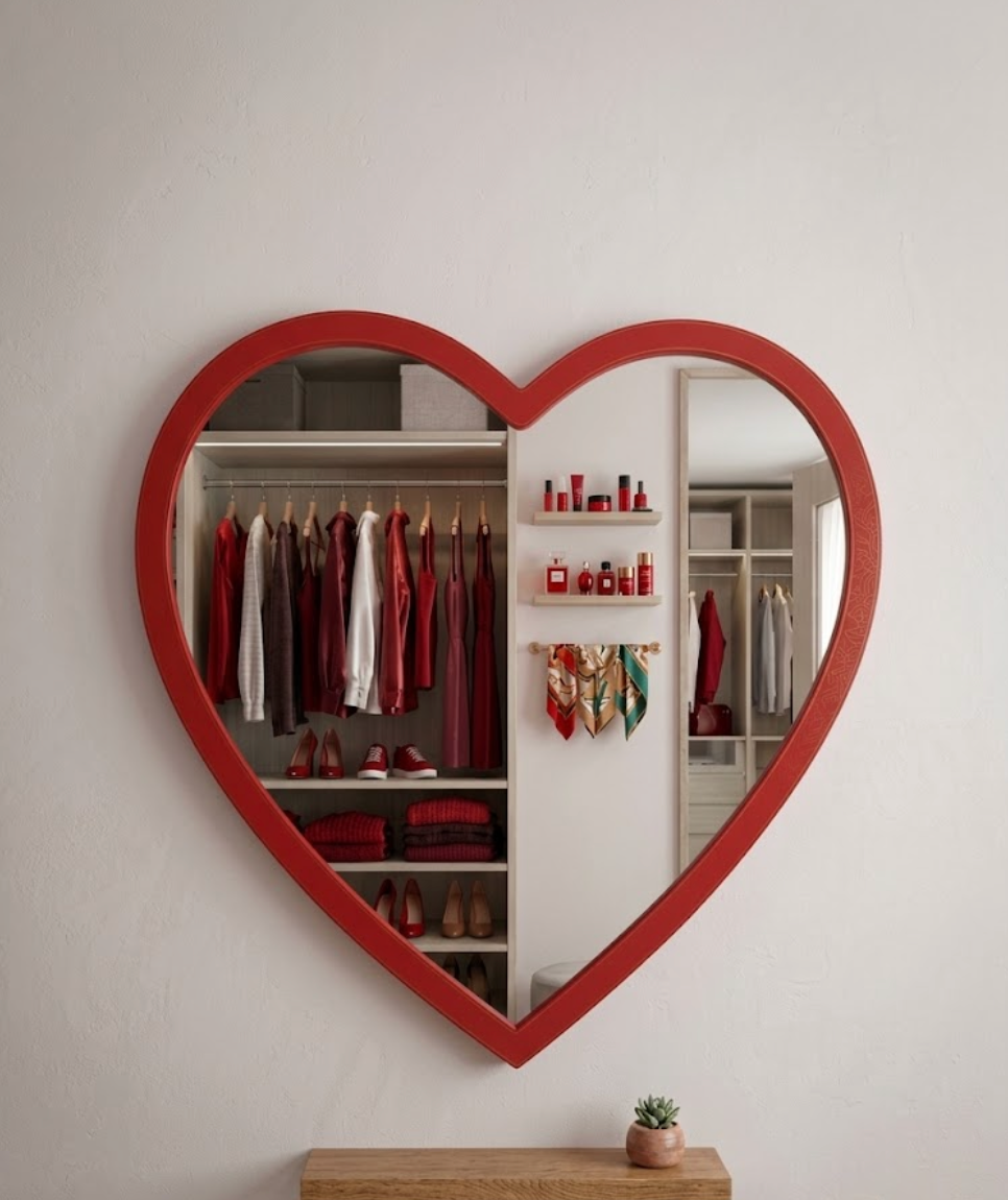 Heart Mirror - Large