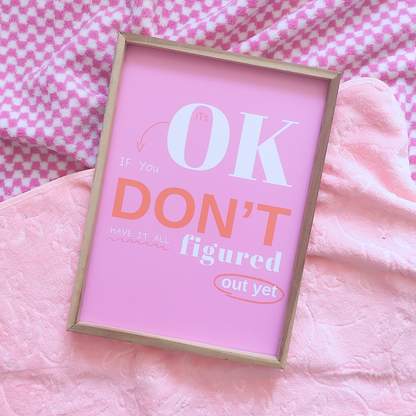 It's Ok Pinterest Wall frame!