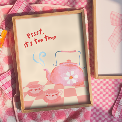 It's Tea time wall print