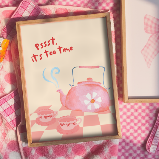 It's Tea time wall print