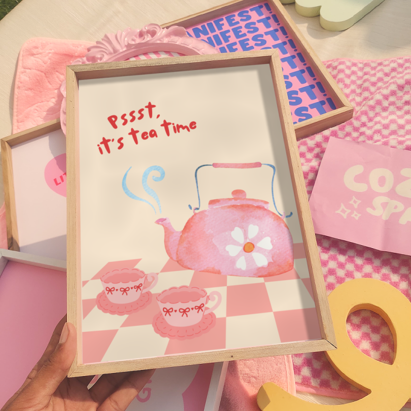 It's Tea time wall print