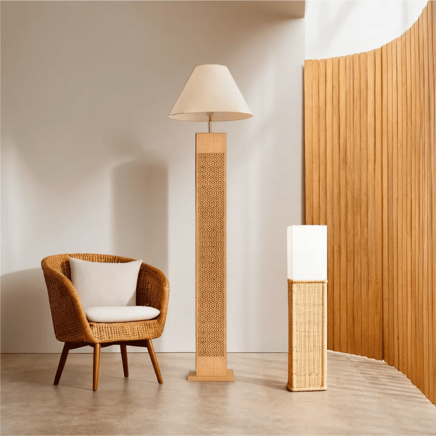 Japandi-Style Floor Lamp