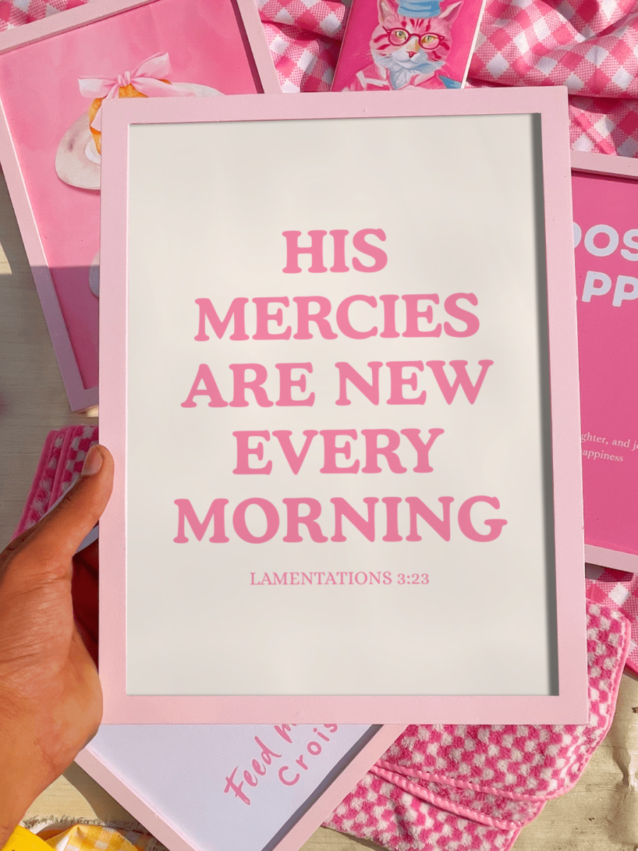 Lamentations 3:23 Wall Frame