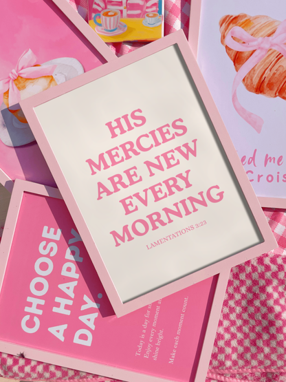 Lamentations 3:23 Wall Frame