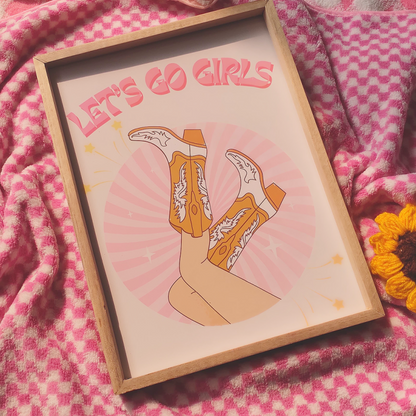 Let’s Go Girls Pinterest Wall Art