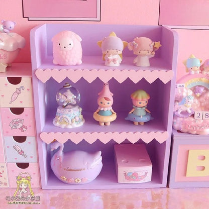 Pink Girl Nordic Wooden Cabinet