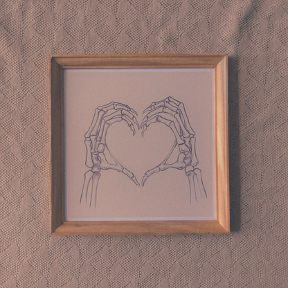 Spooky heart Print