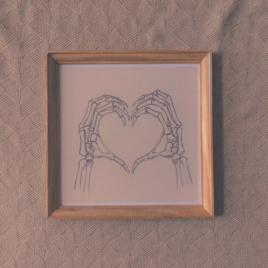 Spooky heart Print