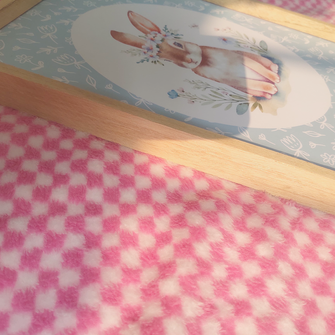 Soft Floral Bunny Wall Frame