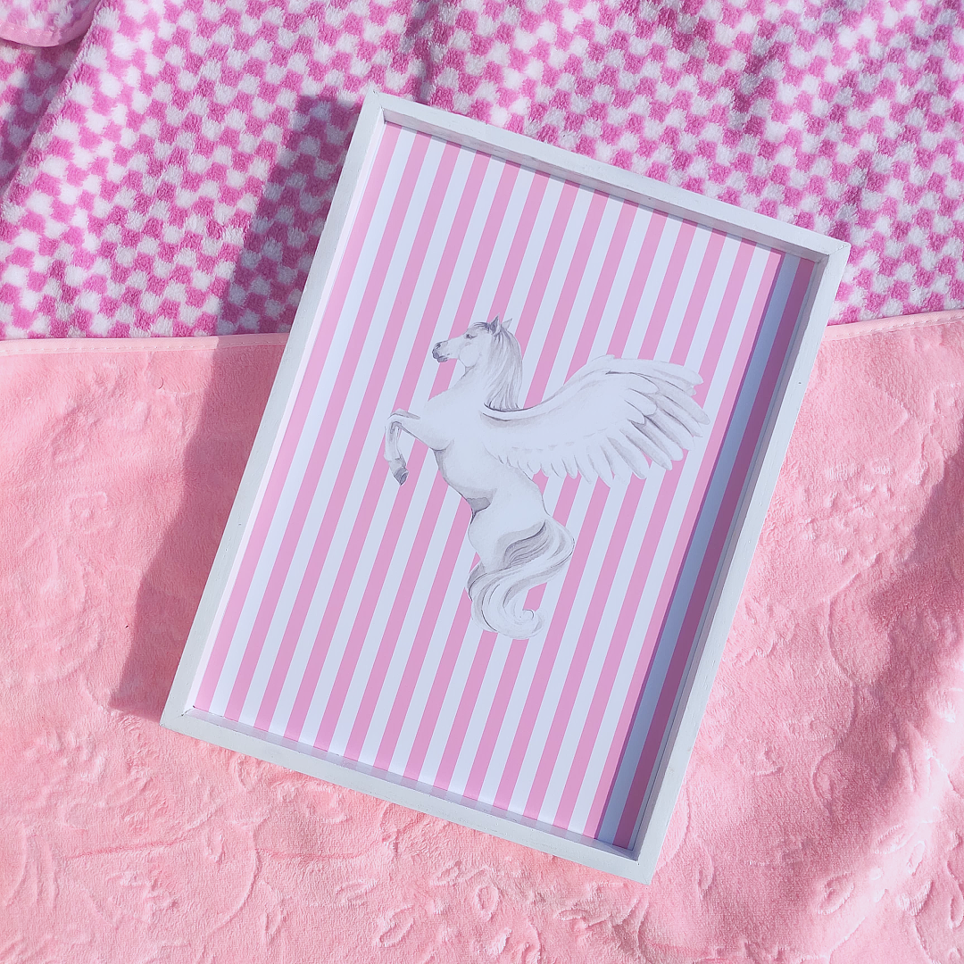 Dreamy Pink Pegasus Frame