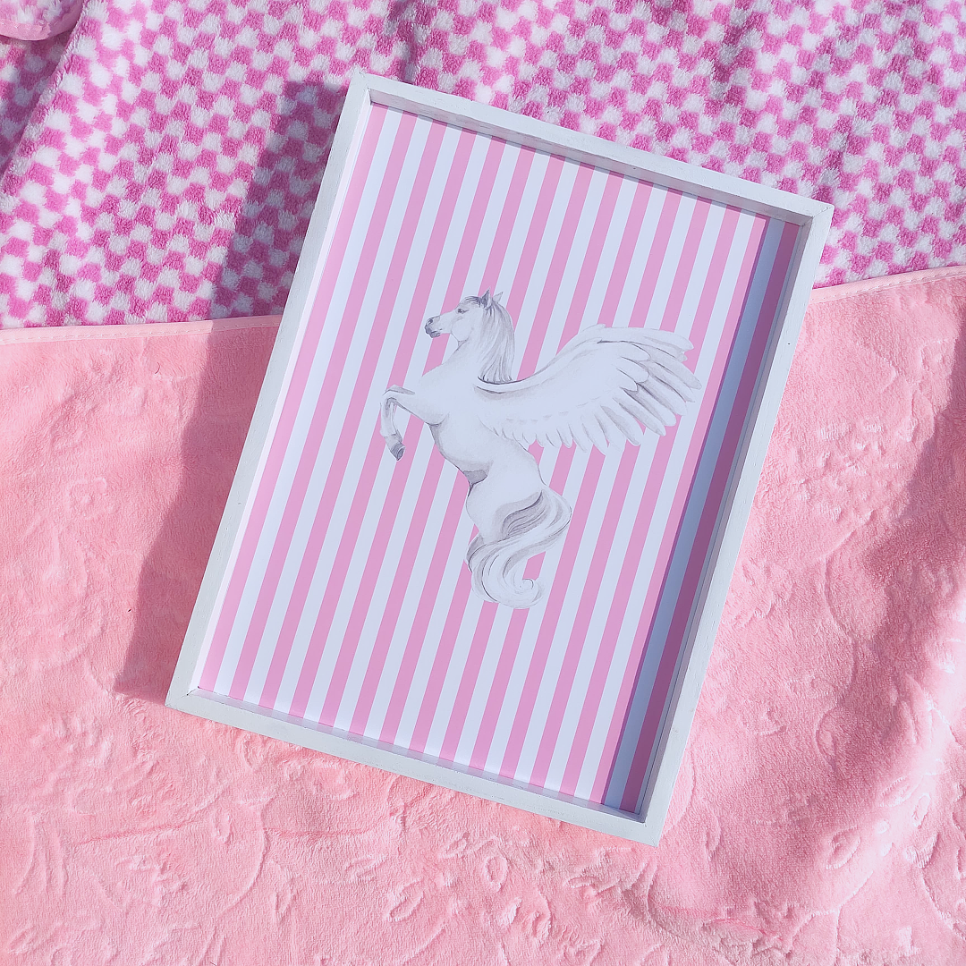 Dreamy Pink Pegasus Frame