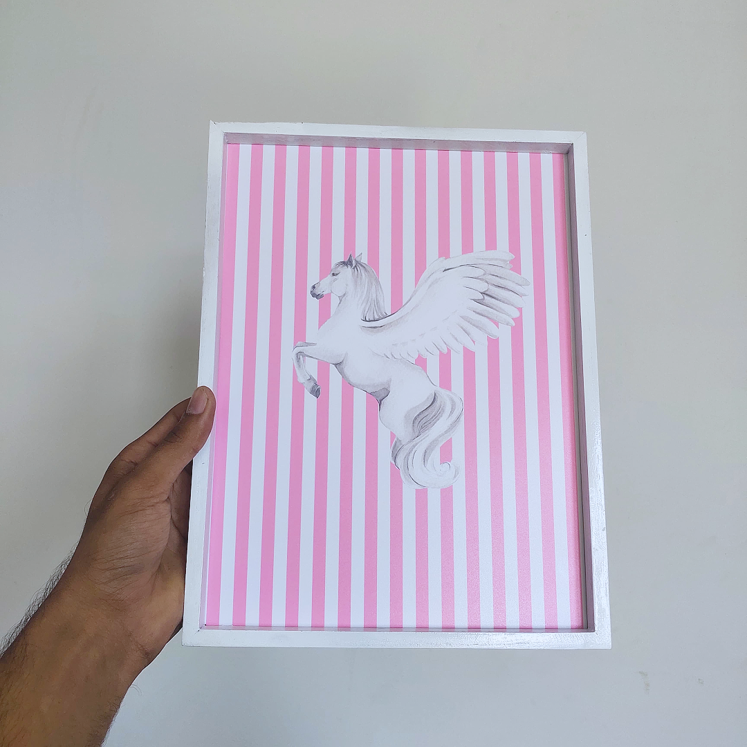 Dreamy Pink Pegasus Frame