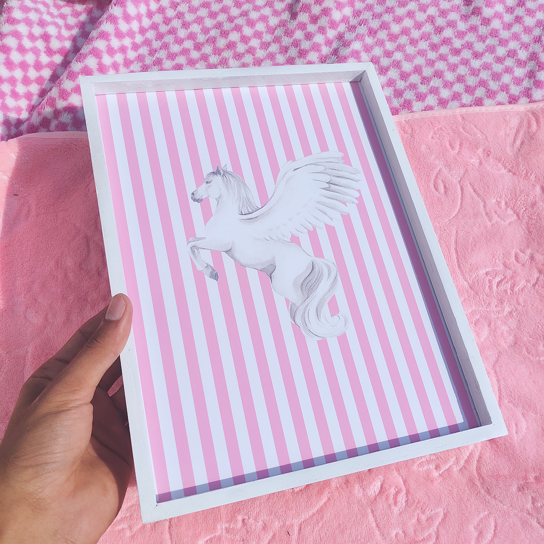 Dreamy Pink Pegasus Frame