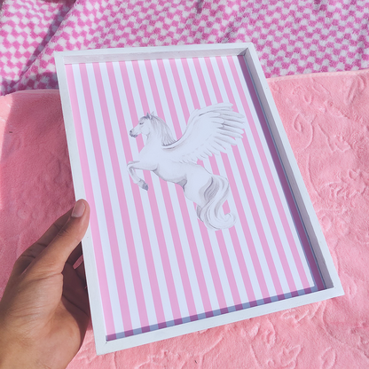 Dreamy Pink Pegasus Frame