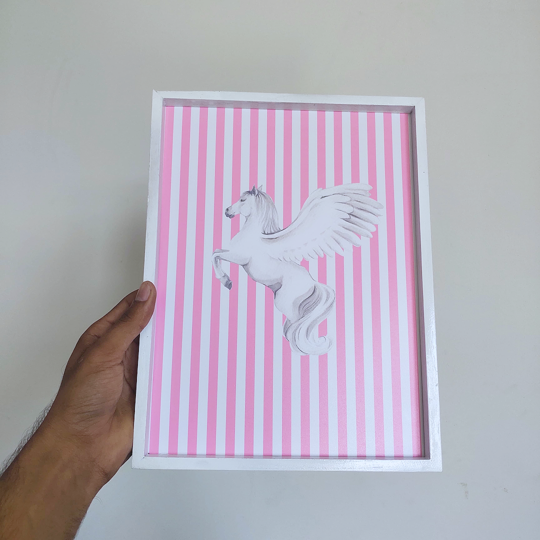 Dreamy Pink Pegasus Frame