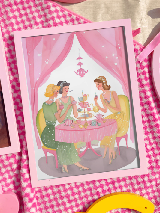 Tea Party Trio Print
