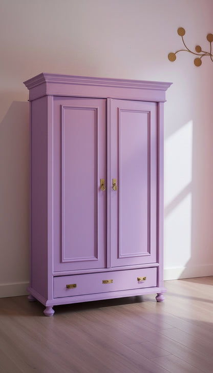 The Rosette Armoire — Vintage-Inspired Wardrobe in Pink