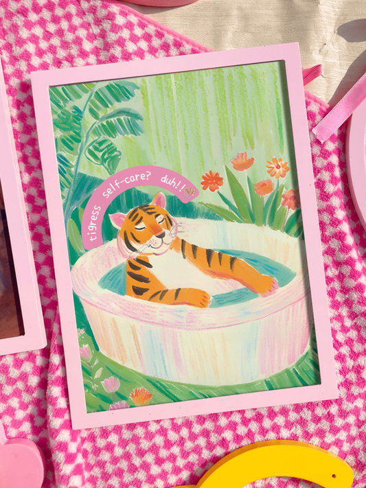 Tigress self-care Wall frame