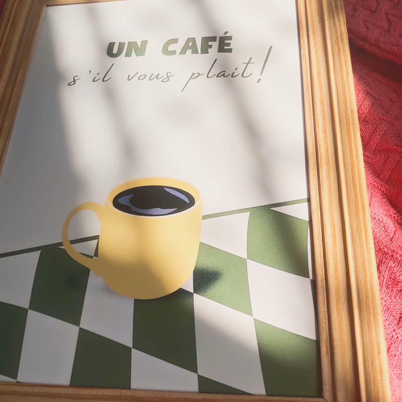 Un Café, S'il Vous Plaît! Wall Art