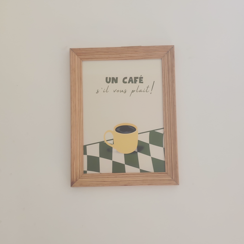 Un Café, S'il Vous Plaît! Wall Art