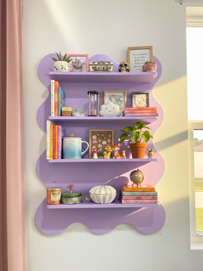 Wave Bookshelf (hanging)