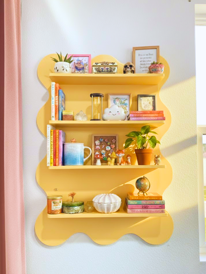 Wave Bookshelf (hanging)