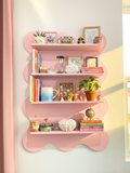 Wave Bookshelf Hanging - colorful pinteresty decor