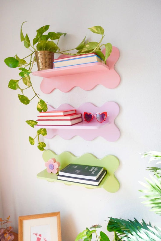 Wavy Wall Shelves