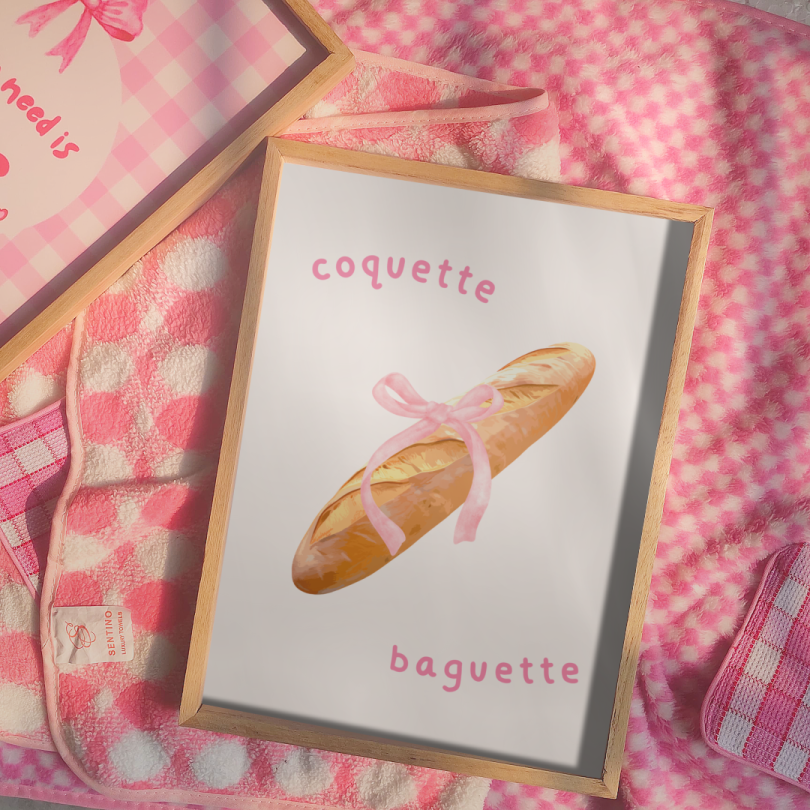 Coquette Baguette Print