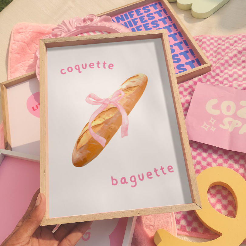 Coquette Baguette Print