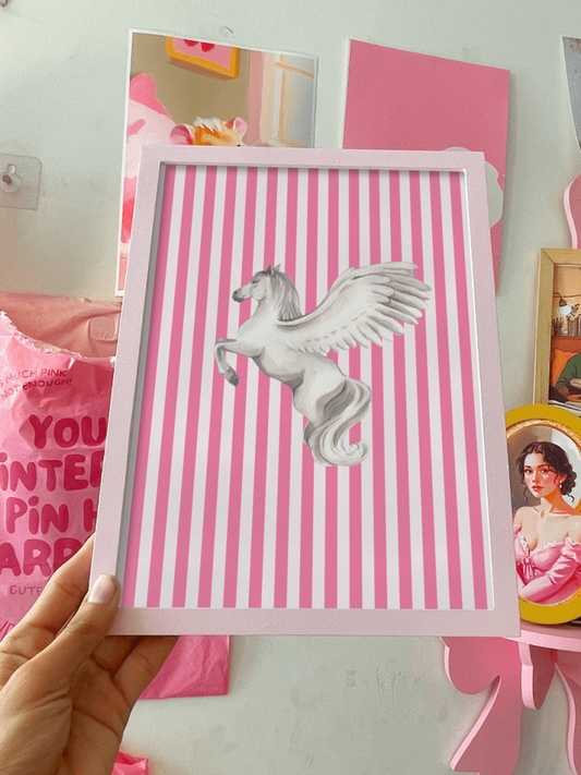 Dreamy Pink Pegasus Frame