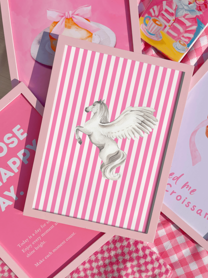 Dreamy Pink Pegasus Frame