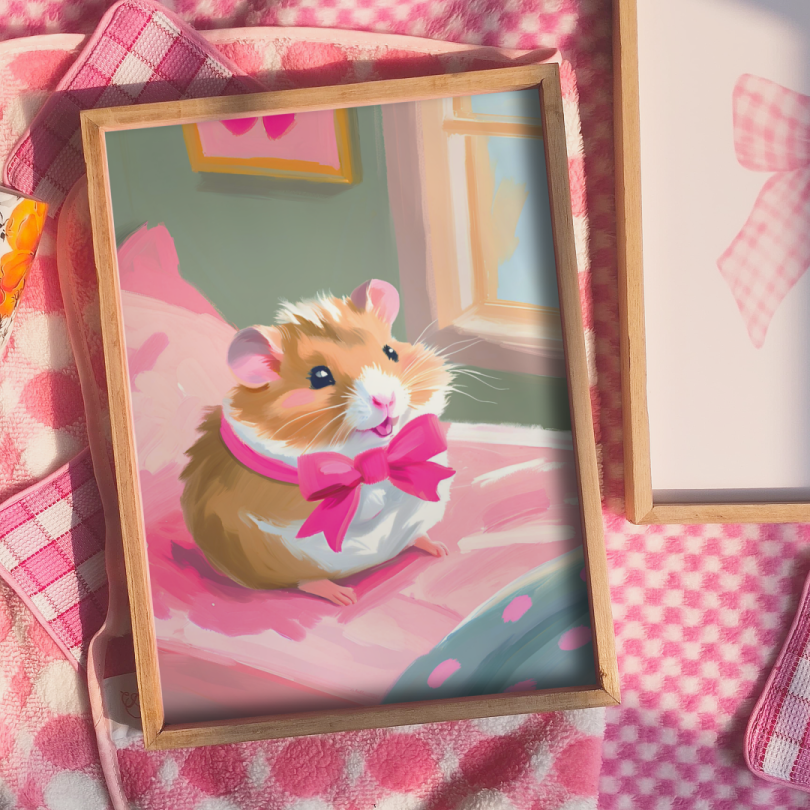 Cute Hamster Print