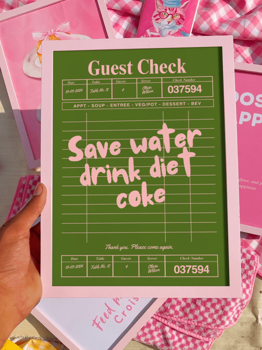 Drink diet coke Print